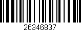 Código de barras (EAN, GTIN, SKU, ISBN): '26346837'