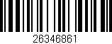 Código de barras (EAN, GTIN, SKU, ISBN): '26346861'