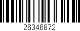 Código de barras (EAN, GTIN, SKU, ISBN): '26346872'
