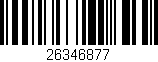 Código de barras (EAN, GTIN, SKU, ISBN): '26346877'