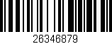 Código de barras (EAN, GTIN, SKU, ISBN): '26346879'