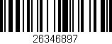 Código de barras (EAN, GTIN, SKU, ISBN): '26346897'