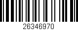 Código de barras (EAN, GTIN, SKU, ISBN): '26346970'