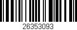 Código de barras (EAN, GTIN, SKU, ISBN): '26353093'