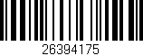 Código de barras (EAN, GTIN, SKU, ISBN): '26394175'