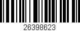 Código de barras (EAN, GTIN, SKU, ISBN): '26398623'