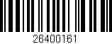 Código de barras (EAN, GTIN, SKU, ISBN): '26400161'