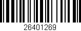 Código de barras (EAN, GTIN, SKU, ISBN): '26401269'