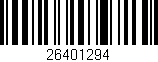 Código de barras (EAN, GTIN, SKU, ISBN): '26401294'