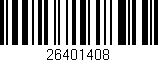 Código de barras (EAN, GTIN, SKU, ISBN): '26401408'