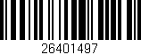 Código de barras (EAN, GTIN, SKU, ISBN): '26401497'