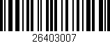 Código de barras (EAN, GTIN, SKU, ISBN): '26403007'