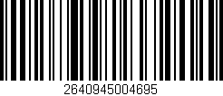 Código de barras (EAN, GTIN, SKU, ISBN): '2640945004695'