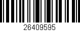 Código de barras (EAN, GTIN, SKU, ISBN): '26409595'