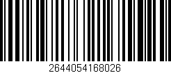 Código de barras (EAN, GTIN, SKU, ISBN): '2644054168026'