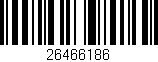 Código de barras (EAN, GTIN, SKU, ISBN): '26466186'