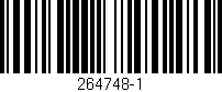 Código de barras (EAN, GTIN, SKU, ISBN): '264748-1'