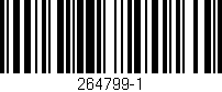 Código de barras (EAN, GTIN, SKU, ISBN): '264799-1'