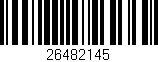 Código de barras (EAN, GTIN, SKU, ISBN): '26482145'