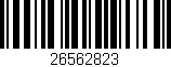 Código de barras (EAN, GTIN, SKU, ISBN): '26562823'