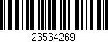 Código de barras (EAN, GTIN, SKU, ISBN): '26564269'