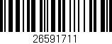 Código de barras (EAN, GTIN, SKU, ISBN): '26591711'