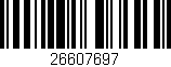 Código de barras (EAN, GTIN, SKU, ISBN): '26607697'