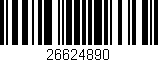 Código de barras (EAN, GTIN, SKU, ISBN): '26624890'