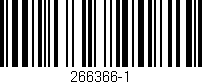Código de barras (EAN, GTIN, SKU, ISBN): '266366-1'