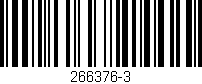 Código de barras (EAN, GTIN, SKU, ISBN): '266376-3'