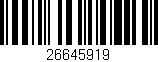 Código de barras (EAN, GTIN, SKU, ISBN): '26645919'