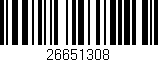 Código de barras (EAN, GTIN, SKU, ISBN): '26651308'
