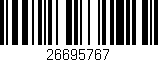 Código de barras (EAN, GTIN, SKU, ISBN): '26695767'
