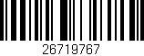 Código de barras (EAN, GTIN, SKU, ISBN): '26719767'