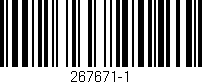 Código de barras (EAN, GTIN, SKU, ISBN): '267671-1'