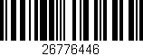 Código de barras (EAN, GTIN, SKU, ISBN): '26776446'