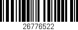 Código de barras (EAN, GTIN, SKU, ISBN): '26776522'