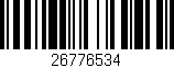 Código de barras (EAN, GTIN, SKU, ISBN): '26776534'