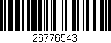 Código de barras (EAN, GTIN, SKU, ISBN): '26776543'