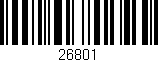 Código de barras (EAN, GTIN, SKU, ISBN): '26801'