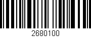Código de barras (EAN, GTIN, SKU, ISBN): '2680100'