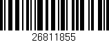 Código de barras (EAN, GTIN, SKU, ISBN): '26811855'