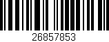 Código de barras (EAN, GTIN, SKU, ISBN): '26857853'