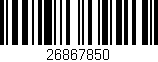 Código de barras (EAN, GTIN, SKU, ISBN): '26867850'