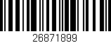 Código de barras (EAN, GTIN, SKU, ISBN): '26871899'