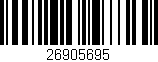 Código de barras (EAN, GTIN, SKU, ISBN): '26905695'