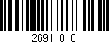 Código de barras (EAN, GTIN, SKU, ISBN): '26911010'
