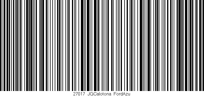 Código de barras (EAN, GTIN, SKU, ISBN): '27017_JGCalotona_FordAzu'