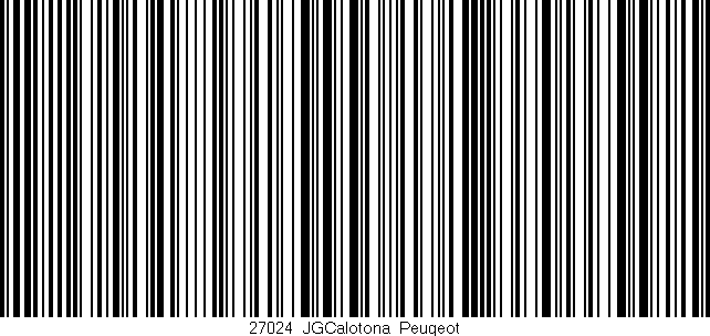 Código de barras (EAN, GTIN, SKU, ISBN): '27024_JGCalotona_Peugeot'