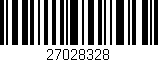 Código de barras (EAN, GTIN, SKU, ISBN): '27028328'